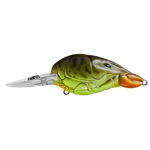 Hunt-for-Center Crawfish Crankbait - Freshwater, 2", #6 Hook, 6'-8' Depth, Chartreuse Root Beer