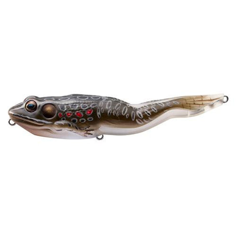 Frog Walking Bait - Freshwater, 4 1-8", #4 Hook, Topwater Depth, Brown-Black