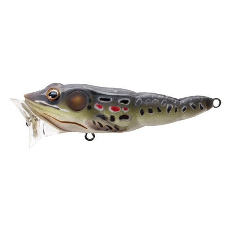 Frog Popper - Freshwater, 3", #4 Hook, Topwater Depth, Brown-Black