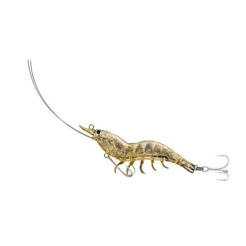 Shrimp Hybrid Bait - Saltwater, 4", #4-#2 Hooks, Variable Depth, Glass Shrimp