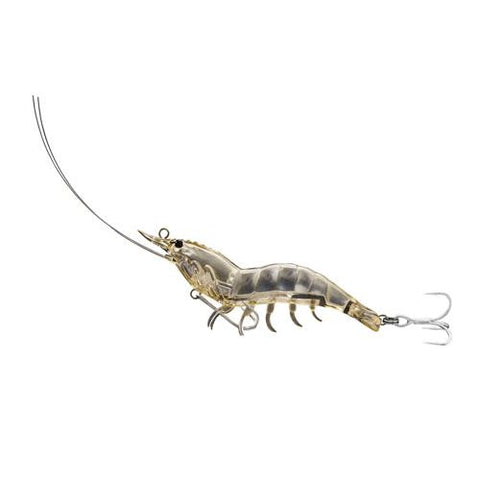 Shrimp Hybrid Bait - Saltwater, 4", #4-#2 Hooks, Variable Depth, rClear Shrimp