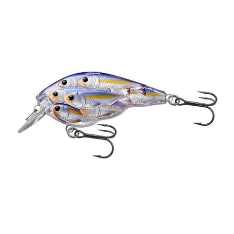 Yearling Baitball Squarebill - Freshwater, 2 3-8", #4 Hook, 4'  ' Depth, Pearl-Violet Shad