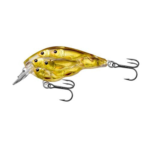 Yearling Baitball Squarebill - Freshwater, 2 3-8", #4 Hook, 4'  ' Depth, Gold-Black