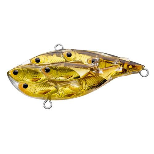 Yearling Baitball Rattlebait - Freshwater, 2 1-2", #4-#6 Hook, Variable Depth, Gold-Black