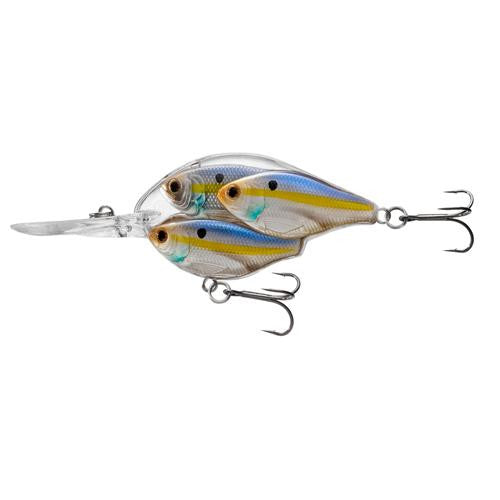 Threadfin Shad Baitball Crankbait - Freshwater, 2 1-2", #6 Hook, 6'-8' Depth, Pearl-Violet Shad