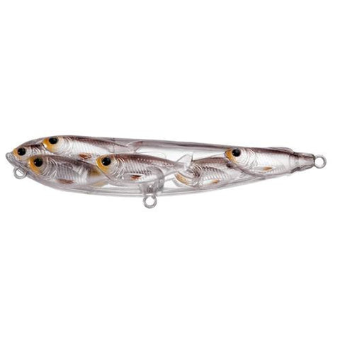 Yearling Baitball Walking Bait - Freshwater, 4 1-2", #4 Hook, Topwater Depth, Silver-Black