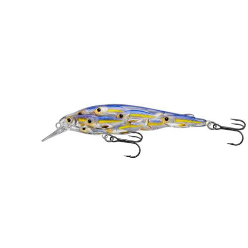 Yearling Baitball Jerkbait - Freshwater, 3 3-4", #4 Hook, 3'-4' Depth, Pearl-Violet Shad