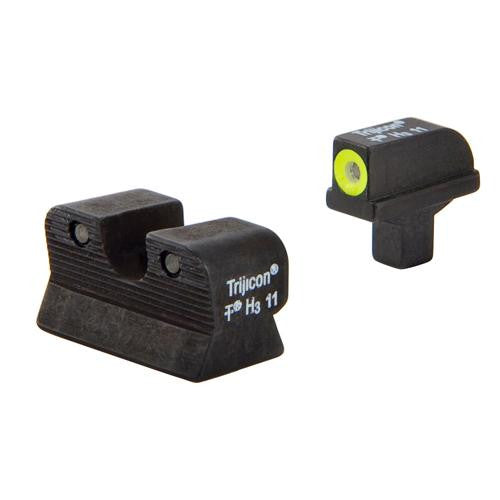 Colt Officers-A1 HD Night Sight Set - Yellow Front Outline