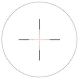 AccuPower 1-4x24mm Riflescope - 30mm Main Tube, Mil-Square Crosshair Reticle with Red LED, Matte Black