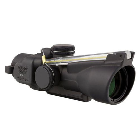 ACOG - 3x24 Compact ACOG Left Hand, Dual Illuminated Amber Horseshoe