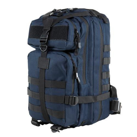 Small Backpack - Blue w-Black Trim