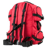 Tactical Backpack - Red w-Black Trim