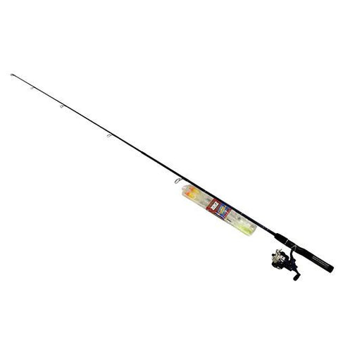 Spinning Combo 20sz Medium Fishing Rod with Tackle Wallet, Red-Blue