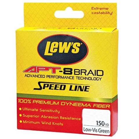 APT-8 Braid Speed Line - 50 lbs, 150 Yards, Low-Vis Green