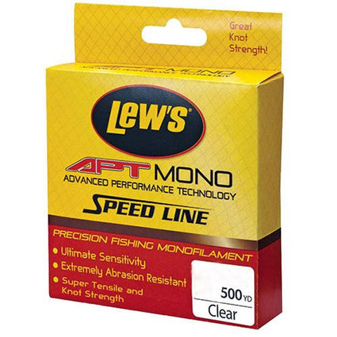 APT Monofilament Speed Line - 10 lbs, 500 Yards, Clear