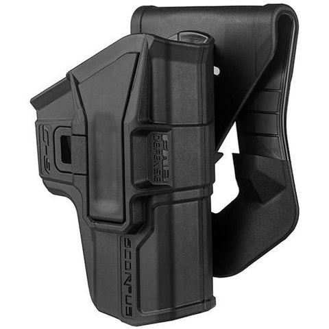 Scorpus Paddle-Belt Holster - Glock 9-40, Swivel. Black, Right Hand