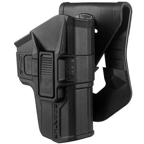 Scorpus Paddle-Belt Holster - Glock 9-40, Swivel. Level II, Black, Right Hand