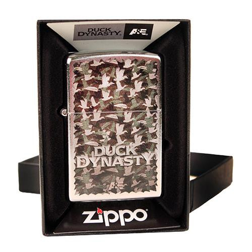 Windproof Lighter - Duck Dynasty Ducks, Camo Chrome