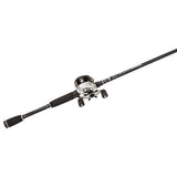 Silver Max Baitcast Low Profile Combo - 6.4:1 Gear Ratio. 6 Bearings, 6'6" 1pc Rod, 8-15 lb Line Rate, Medium Power, RH