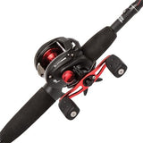 Black Max Baitcast Low Profile Combo - 6.4:1 Gear Ratio. 5 Bearings, 6'6" 1pc Rod, 8-15 lb Line Rate, Medium Power, RH