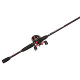 Black Max Baitcast Low Profile Combo - 6.4:1 Gear Ratio. 5 Bearings, 6'6" 1pc Rod, 8-15 lb Line Rate, Medium Power, RH