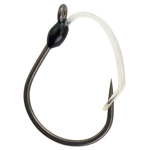 Fusion19 Hooks Weedless Wide Gap - Size 2-0, Smoke Satin, Per 5