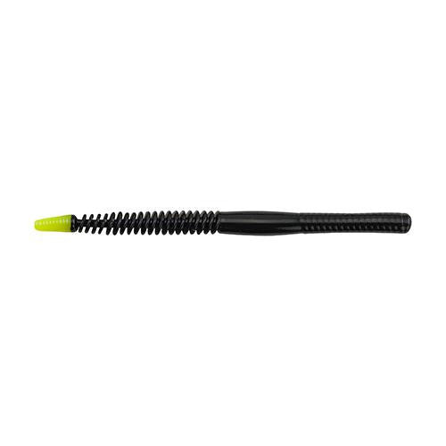 PowerBait Shaky Snake Soft Bait - 5" Length, Black-Chartreuse, Per 8