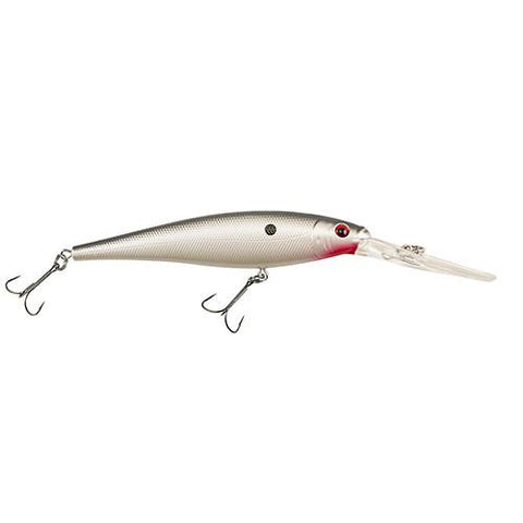 Flicker Minnow Hard Bait - 4 1-2" Length, 2 Hooks, Pearl White, Per 1