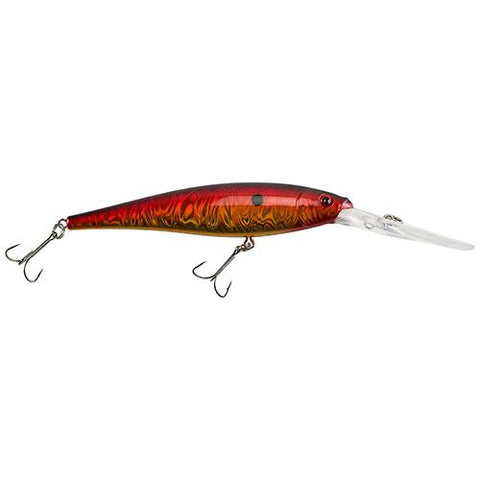 Flicker Minnow Pro Slick Hard Bait - 4 1-2" Length, 2 Hooks, Slick Sunset, Per 1