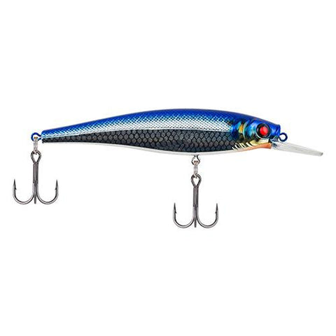 Cutter 90+ Hard Bait - 3 1-2" Length, 4'-6' Swimming Depth, 2 Hooks, Blue Silver, Per 1