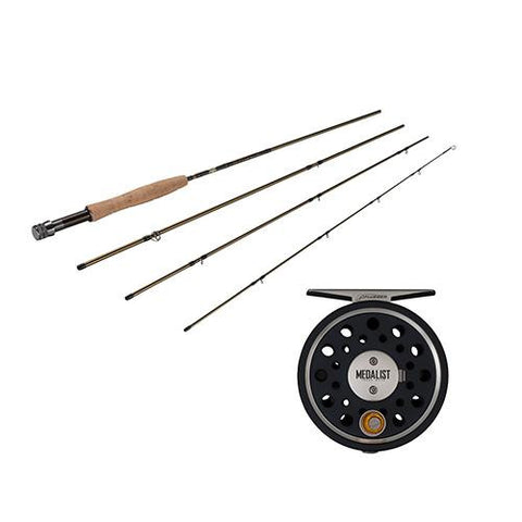 Medalist Fly Kit - 3-4 Reel Size, 1.1:1 Gear Ratio, 8' Length, 4 Piece Rod, 4wt Line Rating