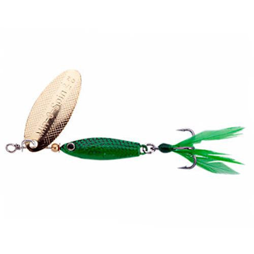 Min-O-Spin Hard Bait - 1" Length, Size 1 Hook, 1 Hook, Green Grasshopper, Per 1