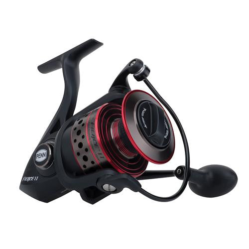 Fierce II Spinning Reel - 4000, 6.2:1 Gear Ratio, 5 Bearings, 13 lb Max Drag, Ambidextrous, Clam Package