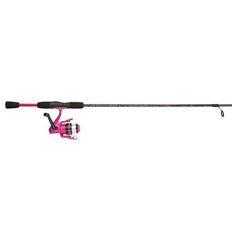 Amphibian Spinning Combo - 30, 1 Bearings, 5'6" Length, 2 Piece Rod, Medium, Pink, Ambidextrous