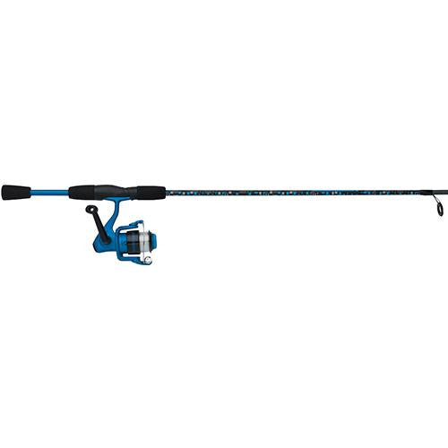 Amphibian Spinning Combo - 30, 1 Bearings, 5'6" Length, 2 Piece Rod, Medium, Blue, Ambidextrous