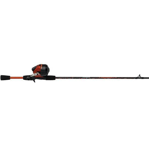 Amphibian Spincast Combo - 10, 0 Bearings, 5'6" Length, 2 Piece Rod, Medium, Orange, Right Hand