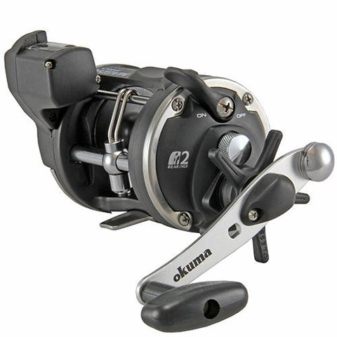 Magda Pro DXT Linecounters Reel - 5.1:1 Gear Ratio, 2BB Bearings, 15 lb Max Drag, 23" Line Retrieve, Left Hand