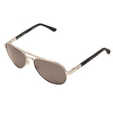 Raconteur Sunglasses - Chrome Frames, Graphite Serilium Lens