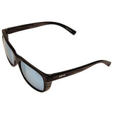 Lukee Sunglasses, Black Woodgrain Frames, Blue Water Serilium Lens