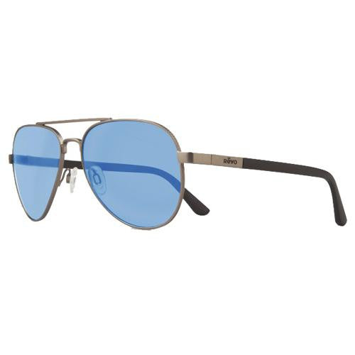 Raconteur Sunglasses - Gun Metal Frames, Blue Water Crystal Lens