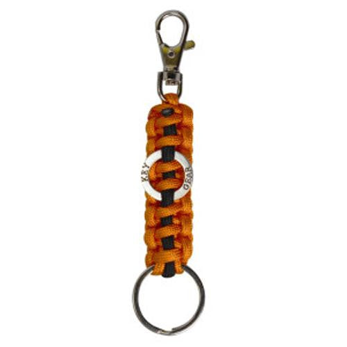 Paracord - with Clip, Orange-Black