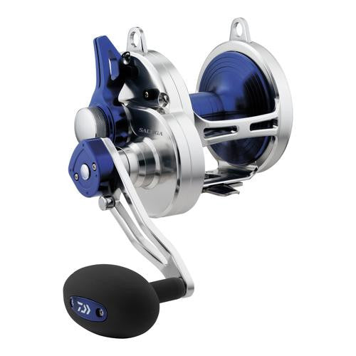 Saltiga 2 Speed Lever Drag Saltwater Reel - 20, 6.3:1 Gear Ratio, 6CRBB Bearings, 26 lb Max Drag, Right Hand