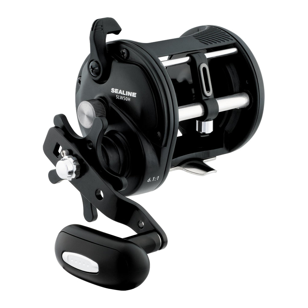 Sealine Saltwater Levelwind Reel - 50, 6.1:1 Gear Ratio, 1BB, 1RB Bearings, 20 lb Max Drag, Right Hand