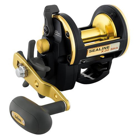 Sealine-X SHA Saltwater Conventional Reel - 30, 6.1:1 Gear Rtaio, 3CRBB Bearings, 15.40 lb Max Drag, Right Hand