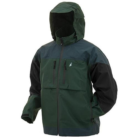 Anura Toadz Rain Jacket - Green-Slate-Black, X-Large