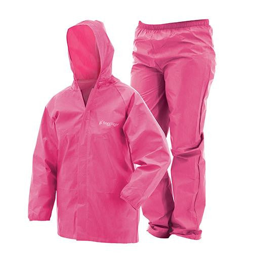 Youth Ultra-Lite Rain Suit - Pink, Large