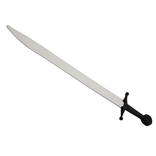 Synthetic Falchion Sparring Sword - White Blade with Black Hilt