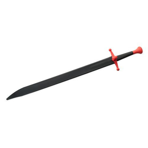 Synthetic Messer Sparring Sword, Black Blade with Red Hilt