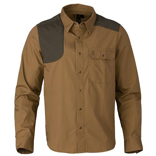 Austin Shooting Shirt, Long Sleeve - Taupe-Loden, Large