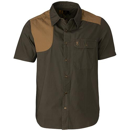 Austin Shooting Shirt, Short Sleeve - Loden-Taupe, X-Large